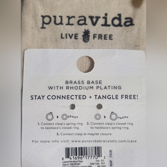 Pura Vida Silver Necklace Clasp - Picture 3 of 3